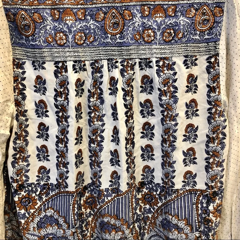 Lucky Brand Rami Peasant Boho Blouse - Picture 6 of 16